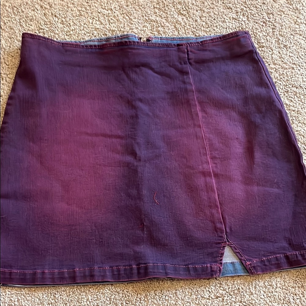 Purple mini skirt